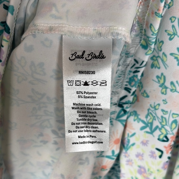 NWT Bad Birdie UV Long Sleeve Quarter Zip Spring Has Sprung Pullover - Picture 5 of 7